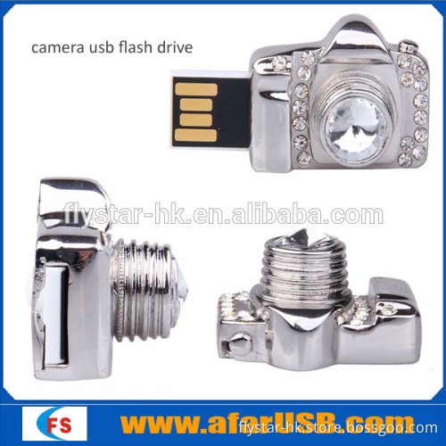 32GB Fashion Crystal Camera USB Flash Drive